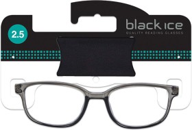 Black+Ice+Standard+Reading+Glasses+2.5