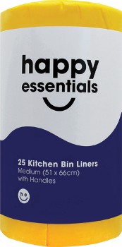 Happy-Essentials-Bin-Liners-Medium-25-Pack on sale