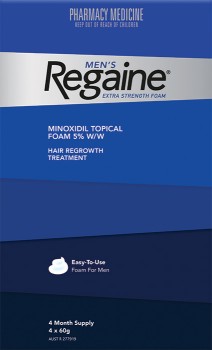 Regaine-Mens-Extra-Strength-Foam-4-x-60g on sale