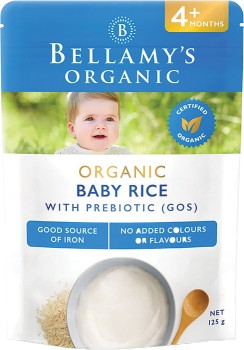 Bellamy%26rsquo%3Bs+Organic+Baby+Rice+with+Prebiotic+125g