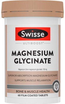 Swisse+Ultiboost+Magnesium+Glycinate+60+Tablets