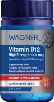 Wagner+Vitamin+B12+High+Strength+1000mcg+120+Tablets