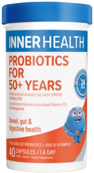 Inner+Health+Probiotics+For+50%2B+Years+40+Capsules