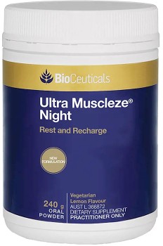BioCeuticals-Ultra-Muscleze-Night-240g on sale