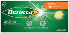 Berocca-Energy-Orange-Flavour-30-Effervescent-Tablets on sale