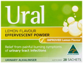 Ural-Lemon-Flavour-Effervescent-Powder-28-Sachets on sale