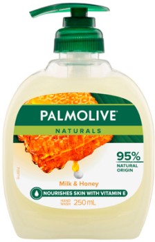 Palmolive-Naturals-Liquid-Hand-Wash-Milk-Honey-250mL on sale