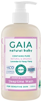 GAIA+Natural+Baby+Sleeptime+Bath+Wash+500mL