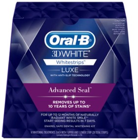 Oral-B-3D-White-Luxe-Whitestrips-Advanced-Seal-14-Pack on sale