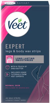 Veet+Expert+Legs+%26amp%3B+Body+Wax+Strips+Normal+Skin+40+Pack