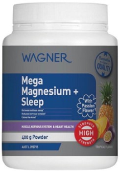 Wagner-Mega-Magnesium-Sleep-Tropical-Flavour-400g on sale