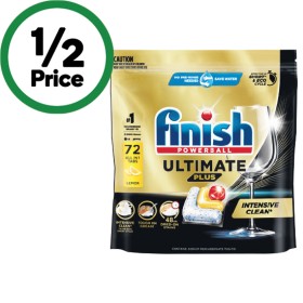 Finish-Ultimate-Plus-Dishwasher-Tablets-Pk-72 on sale