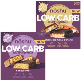 Noshu+Low+Carb+Bars+150-160g+Pk+5