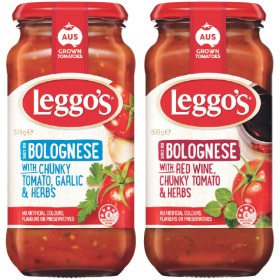 Leggos-Pasta-Sauce-490-500g on sale
