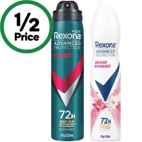 Rexona-Advanced-72hr-Deodorant-Aerosol-220ml on sale