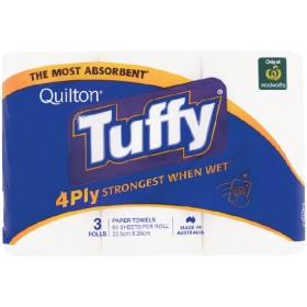 Quilton+Tuffy+4+Ply+Paper+Towel+Pk+3