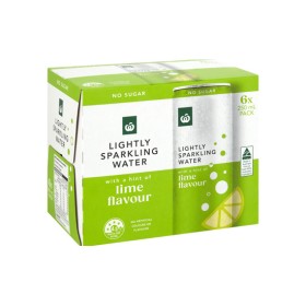 Woolworths-Lightly-Sparkling-Water-6-x-250ml on sale