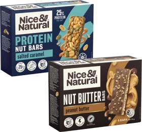 Nice-Natural-Protein-or-Nut-Butter-Bars-165g-200g on sale