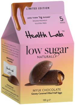 Health+Lab+Low+Sugar+Half+Eggs+with+Gooey+Caramel+100g
