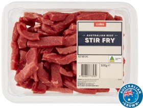 Coles-Australian-No-Added-Hormones-Beef-Stir-Fry-500g on sale