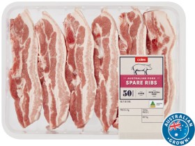 Coles-Australian-Pork-Spare-Ribs on sale