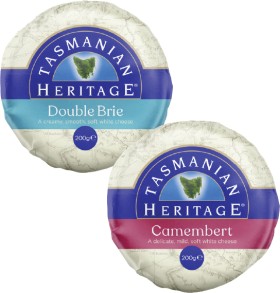 Tasmanian+Heritage+Double+Cream+Brie+or+Camembert+200g