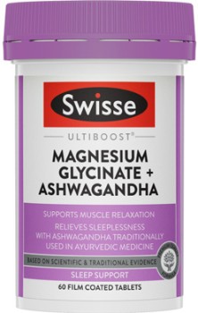 Swisse-Ultiboost-Magnesium-Glycinate-Ashwagandha-Tablets-60-Pack on sale