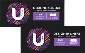 U-By-Kotex-Designer-Liners-30-Pack on sale