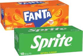 Fanta-or-Sprite-Soft-Drink-18x375mL on sale