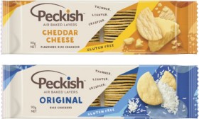 Peckish-White-Rice-Crackers-90g on sale