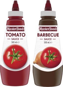 MasterFoods+Squeeze+Tomato+or+Barbecue+Sauce+475mL-500mL