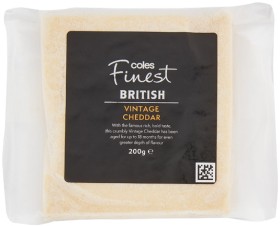 Coles+Finest+Vintage+British+Cheddar+200g