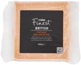 Coles+Finest+Aged+Red+Leicester+200g