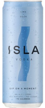 Isla+Vodka+Lime+%26amp%3B+Soda+Cans+4x330mL
