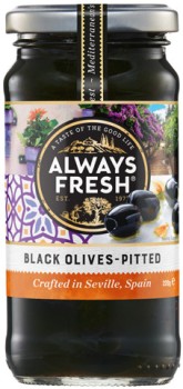 Always+Fresh+Pitted+Black+Olives+220g