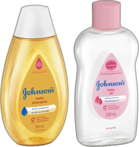 Johnson%26rsquo%3Bs+Baby+Oil+or+Shampoo+200mL+Selected+Varieties