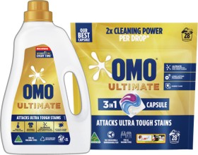 OMO+Expert+Laundry+Liquid+2+Litre%2C+Capsules+28+Pack+or+Powder+2kg+Selected+Varieties
