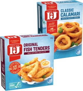 IJ-Fish-Tenders-320g-Calamari-or-Squid-360g-Selected-Varieties on sale