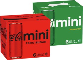 Coca%E2%80%91Cola%2C+Sprite+Mini+or+Mount+Franklin+6x250mL+Selected+Varieties