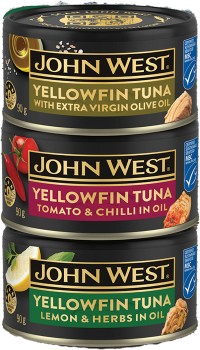 John+West+Yellowfin+Tuna+90g+Selected+Varieties