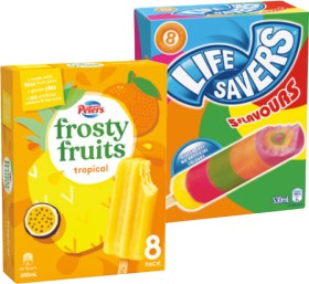Life+Savers+Ice+Block%2C+Peters+Frosty+Fruits+8+Pack+or+Fruit+Stack+6+Pack+Selected+Varieties