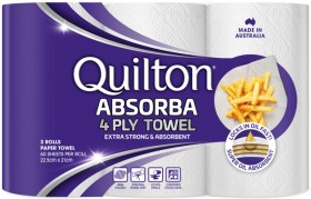 Quilton+Absorba+4+Ply+Paper+Towel+3+Pack
