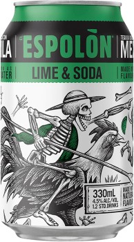 Espolon-Lime-and-Soda-Cans-330mL on sale