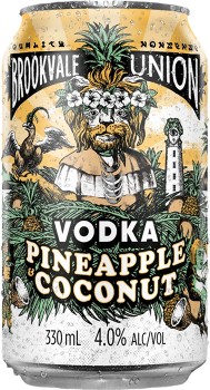 Brookvale-Union-Vodka-Pineapple-Coconut-Cans-330mL on sale