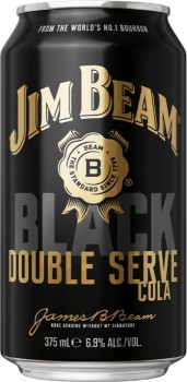 Jim-Beam-Black-Double-Serve-Bourbon-Cola-69-10-Pack-Cans-375mL on sale