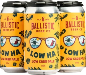 Ballistic+Beer+Co+Low+Ha+Low+Carb+Pale+Can+375mL
