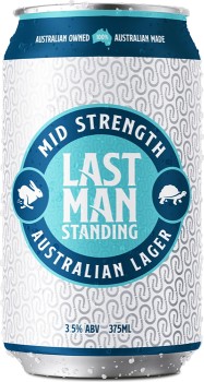 Last-Man-Standing-Lager-Mid-Cans-375mL on sale