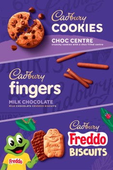 Cadbury+Fingers+Milk+Chocolate+Biscuits+114g%2C+Freddo+167g+or+Cookies+156g+Selected+Varieties