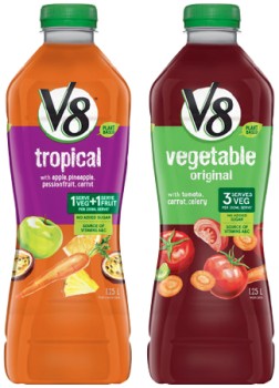V8-Fruit-Vegetable-Juice-125-Litre-Selected-Varieties on sale