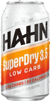 Hahn+SuperDry+3.5+Block+Cans+375mL+30+Pack